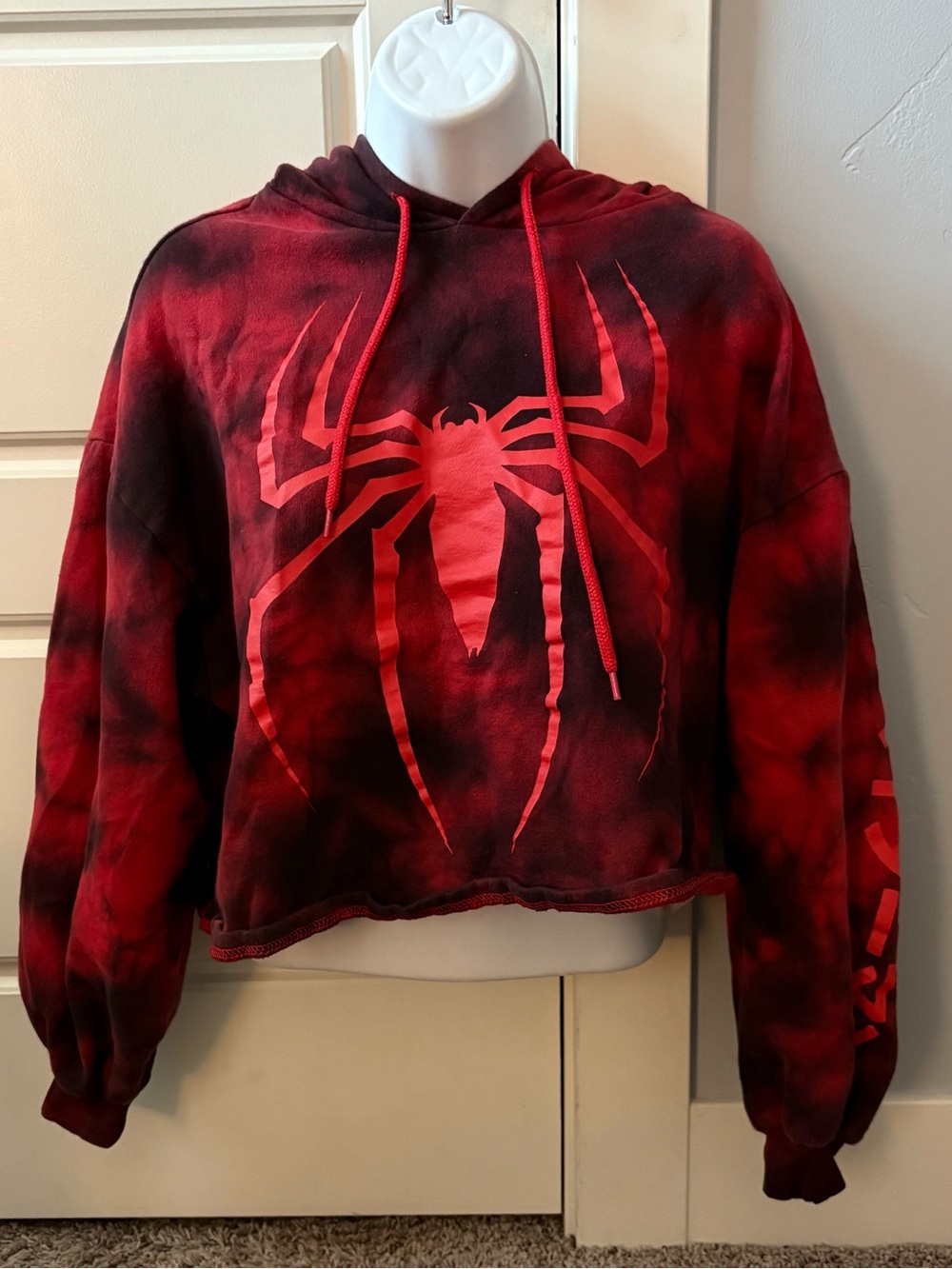 Spiderman Red and Black Hooded Pullover